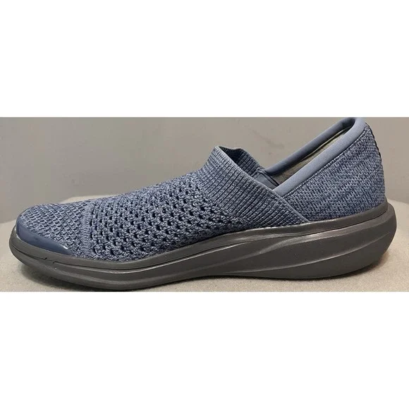 Bzees Charlie Knit Slip On Mesh Sneaker Comfort Flat Grandma Sporty‎ Blue 7.5 - Picture 7 of 11